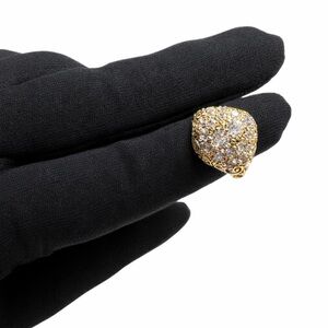 Swarovski Gold-Tone Crystal Pave Heart Ring